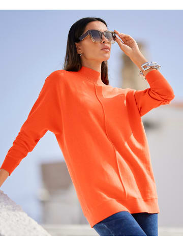 Heine Stehkragenpullover in orange