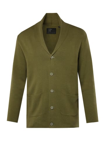 JP1880 Strickjacke in dunkles olive