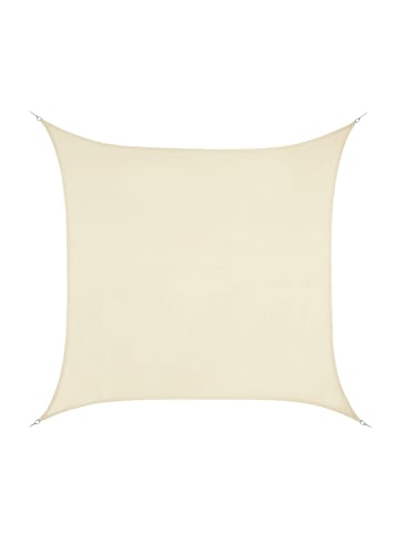 relaxdays Sonnensegel in Beige - 2 x 2 m