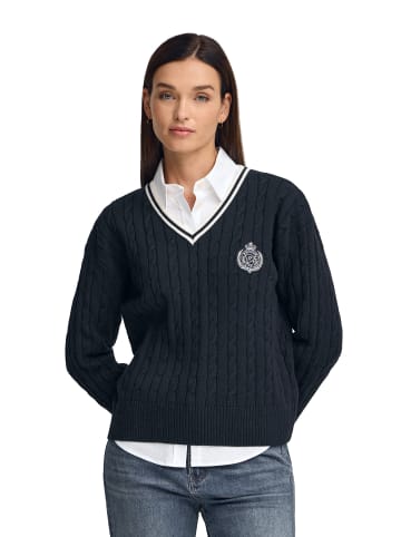Polo Club Pullover in Navy Blau