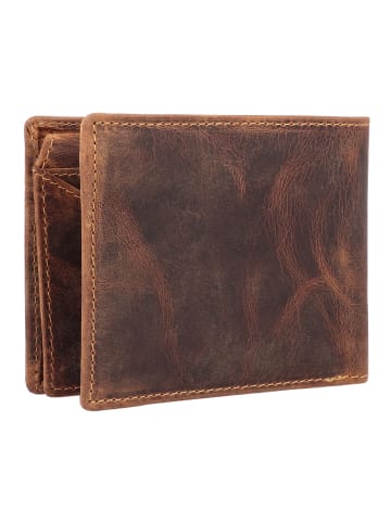 Greenburry Vintage Geldbörse mit Fisch-Prägung Leder 12 cm in zander