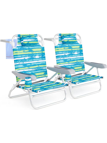 COSTWAY 2er Set Campingstühle klappbar leicht in Grün