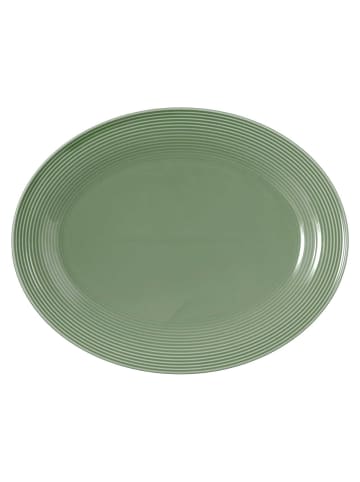 Seltmann Weiden Servierplatte Beat Color Glaze 35 x 28 cm in Salbeigrün