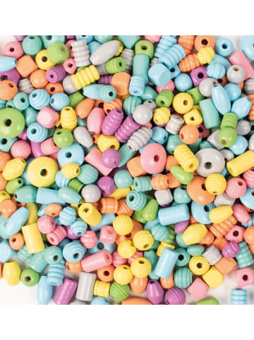 Playbox Holzperlen 750 gr pastellfarben - ab 5 Jahren