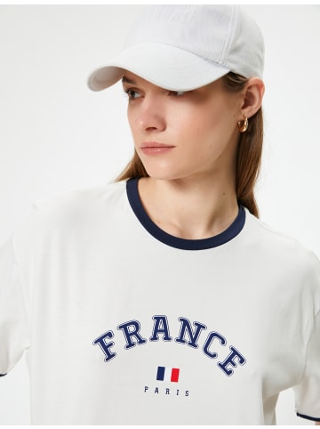 KOTON T-shirt in Weiß