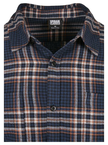 Urban Classics Long Sleeve Shirt in darkblue/rustred