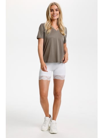 Cream Shorts Matilda Slim fit in Optical white