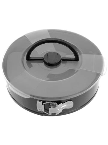 La Cucina Runde Form zum Backen von Teig mit Deckel in Grau, (B) 26 x (H) 6,5 x (L) 26 cm
