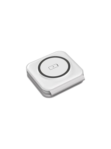 Wisam® Choetech 3in1 magnetisches kabelloses Ladegerät 15W (weiß)