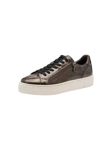 Tamaris Niedrige Sneakers aus Leder Braun