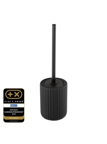 Wenko WC-Garnitur Belluno Schwarz Keramik, Keramik WC-Garnitur Mod. Belluno Schwarz, Keramik WC-Garnitur Belluno Schwarz in Schwarz