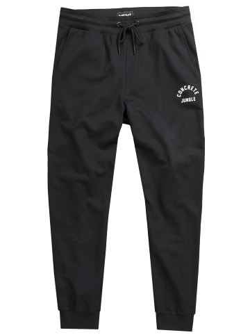 Men Plus Lange Sweathose in schwarz