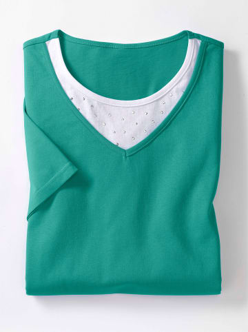 Sieh an! Kurzarmshirt in smaragd