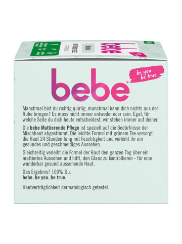 bebe Hautpflege "Mattierende Pflege" 6er-Pack (6x 50ml)