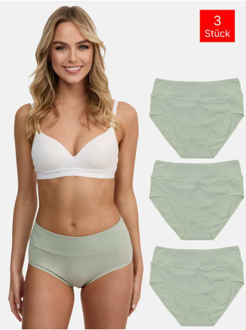 Tazzio 3er-Set: Taillenslips "F920" in Grün