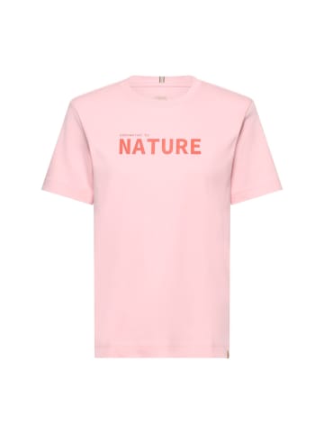 Camel Active T-Shirt aus reiner Baumwolle in Pink