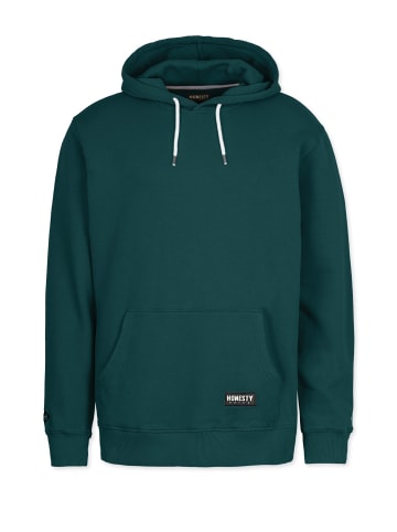 HONESTY RULES Kapuzenpullover " Basic " in racing-green