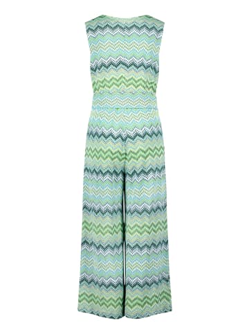 Betty Barclay Jumpsuit mit V-Ausschnitt in Blau/Grün