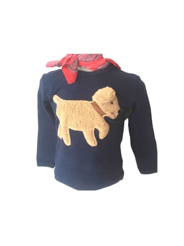 ZIEGFELD Longsleeve Hund 'BOBBY' Shirt BLAU