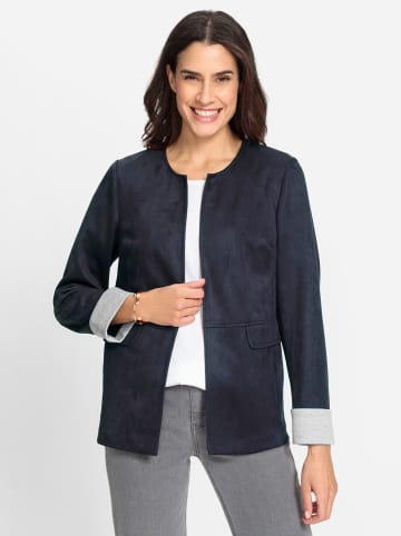 WITT WEIDEN Lederimitat-Blazer in marine