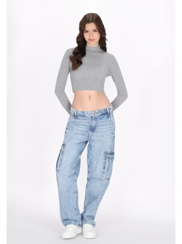myMo Women Sweater in light grey melange