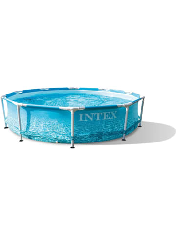 Intex Frame Pool - Beachside 305x76cm inkl. Filterpumpe in blau
