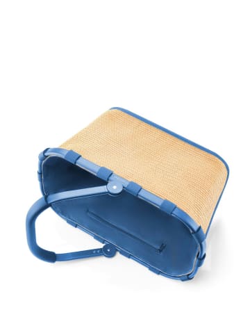 Reisenthel Carrybag - Einkaufskorb (cord dark matcha) in frame raffia blue