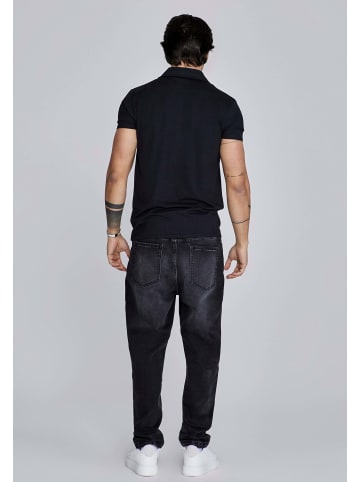 SikSilk Polo Revere Polo in Black