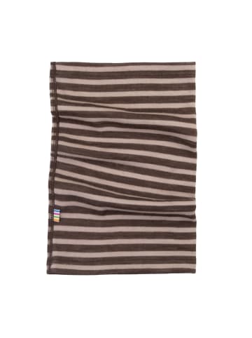 Joha Schlauchschal Neckwarmer aus Merinowolle in dark brown