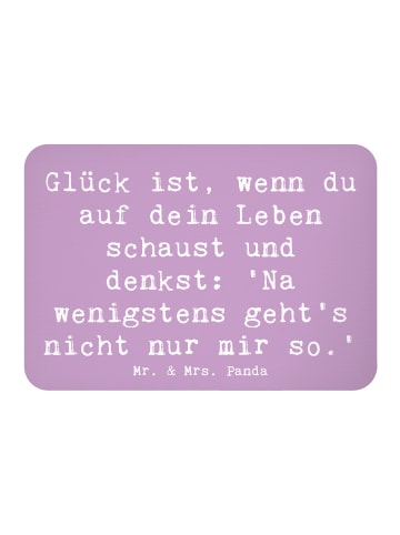 Mr. & Mrs. Panda Magnet Spruch Glück GemeinMensch mit Spruch in Lavendeltraum