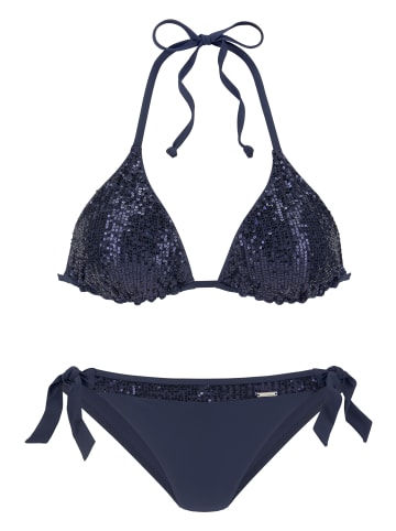 Bruno Banani Triangel-Bikini in dunkelblau