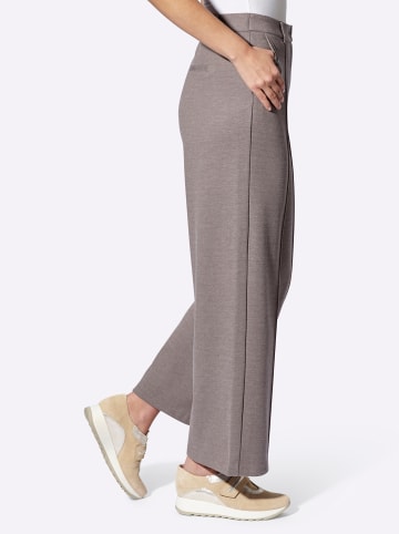 Heine Jerseyhose in beige-taupe-meliert