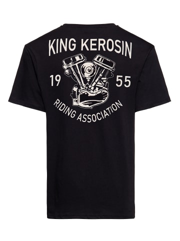 King Kerosin King Kerosin Classic T-Shirt Riding Association in schwarz