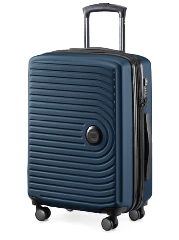 Hauptstadtkoffer Mitte - Kofferset 3 Trolleys Erweiterung Hartschale Gepäck-Set in Dunkelblau
