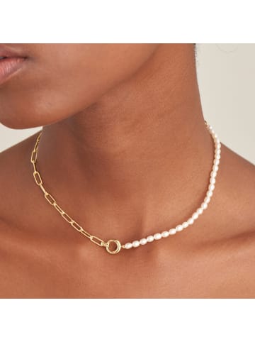 Ania Haie Kette Pearl Chunky Link Chain in gold