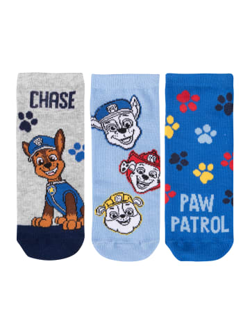 Paw Patrol 5er Pack Paw Patrol Socken Sneaker Kindersocken Söckchen in blau/grau