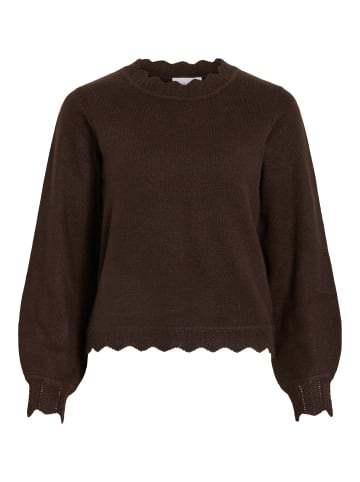 Vila Strickpullover in Coffee Bean