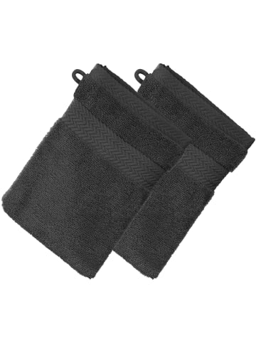 Erwin Müller Frottier Waschhandschuh 2er-Pack Friedrichshafen in graphit