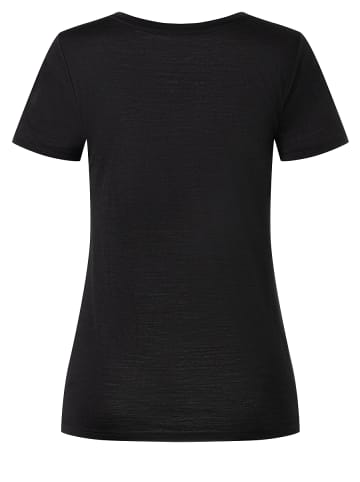 super.natural Merino T-Shirt in schwarz