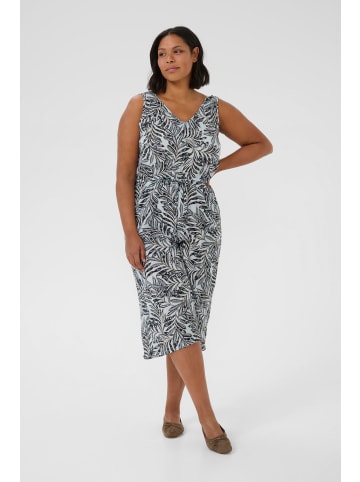 KAFFE curve Overall KCisma Loose fit in Blue Leaf Print
