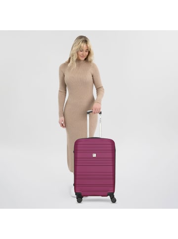 Check.In Paradise 4 Rollen Trolley M 66 cm in berry