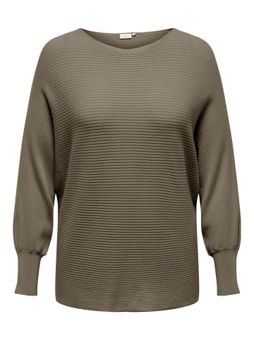 ONLY Carmakoma Strickpullover in Walnut