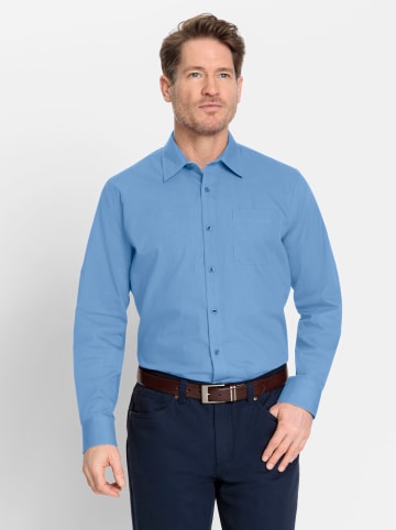 WITT WEIDEN Langarm-Hemd in himmelblau