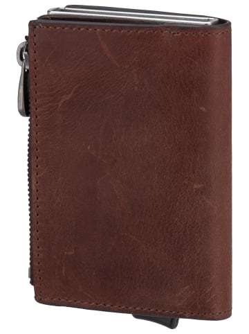 Strellson Geldbörse Brick Lane C Four E-Cage sv8 in Dark Brown