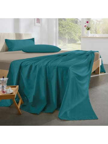 Erwin Müller Mako-Satin Sommer-Set 3-teilig Landshut in petrol