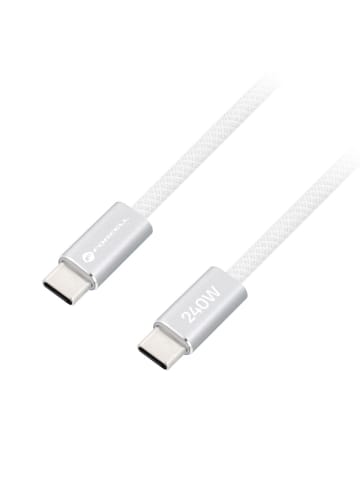 COFI 1453 Forcell Ladekabel USB-C auf USB-C F-Energy Cafule Color CBN1 in Transparent
