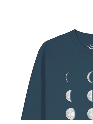 wat? Apparel Sweatshirt Moonphases in Petrol