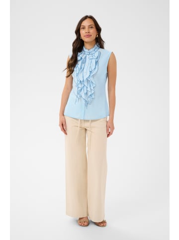 SAINT TROPEZ Ärmellose Bluse TilliSZ Gerade Passform in Cerulean