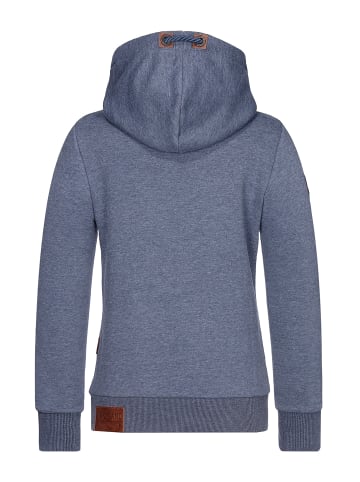 naketano Sweat Hoody Darth Indigo Blue Melange