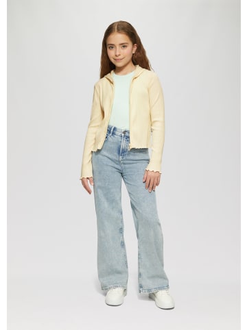 s.Oliver Sweatshirt Jacke langarm in Creme